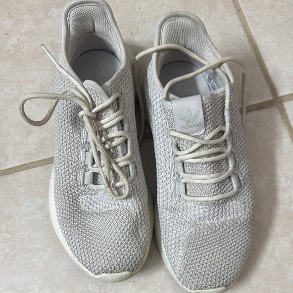 Adidas Light Gray Knit Sneakers without box - Picture 1 of 6